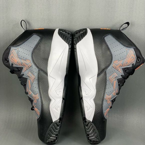 ✅ FILA MB BOLD Castlerock / Black / Shocking Orange SNEAKERS MENS SIZE 12 - Picture 5 of 8